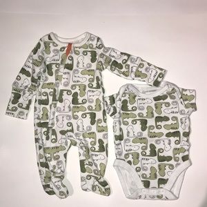 Pajamas with Matching Onesie
